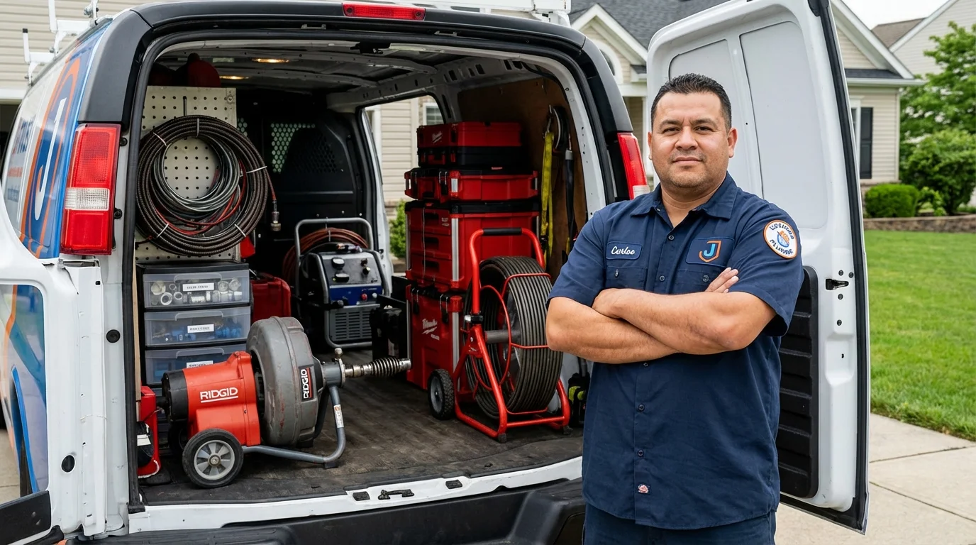 Professional drain cleaning equipment and Johns Plumbing LLC plumber in Payson