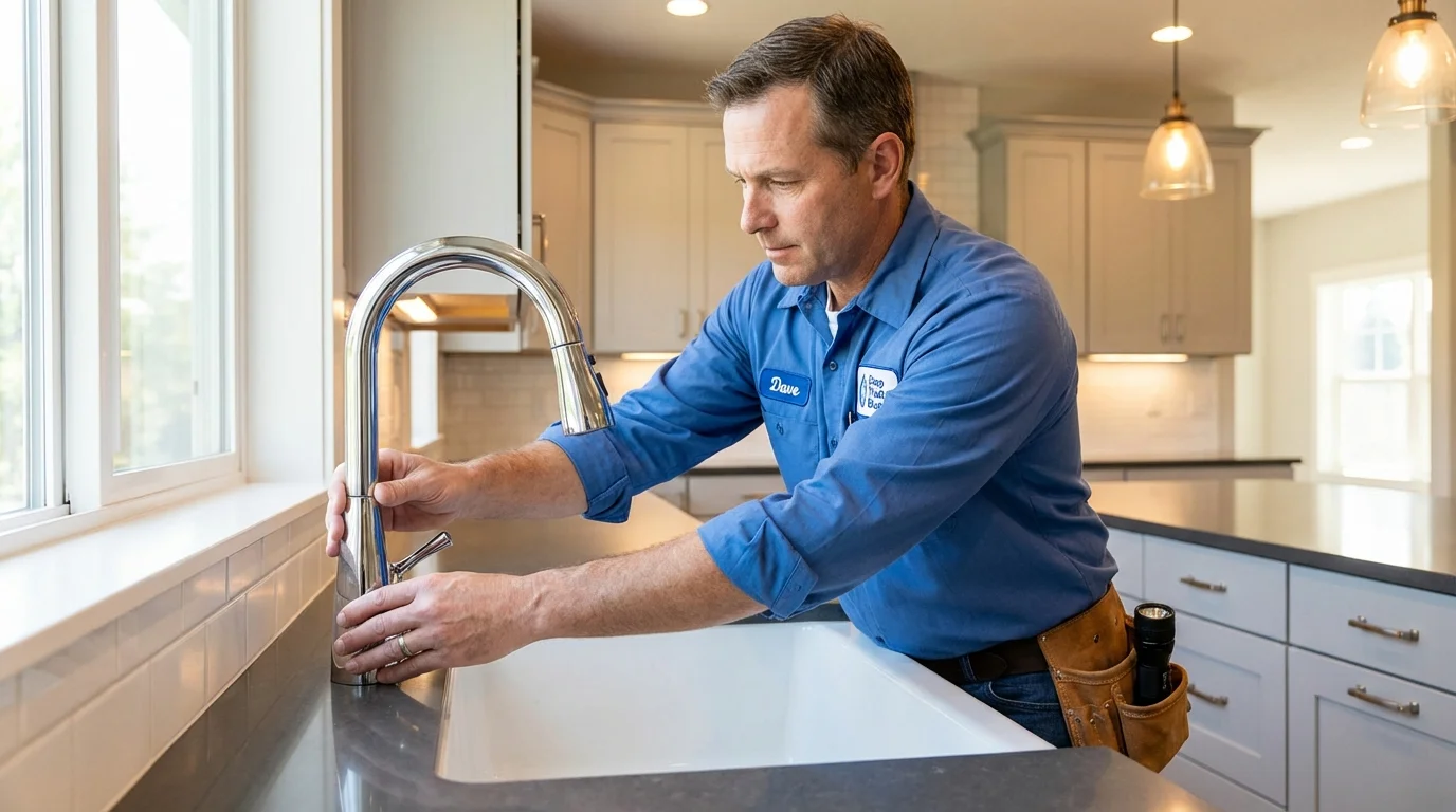 Kitchen faucet installation by Johns Plumbing LLC in Payson