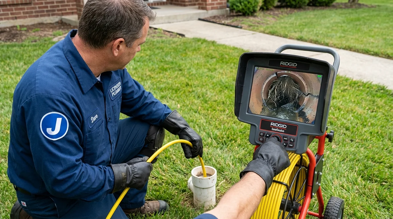 Sewer camera inspection being performed by Johns Plumbing LLC in Payson